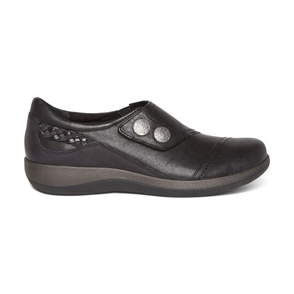 Aetrex Women's Karina Monk Strap Dress Shoes Black Shoes UK 3046-541